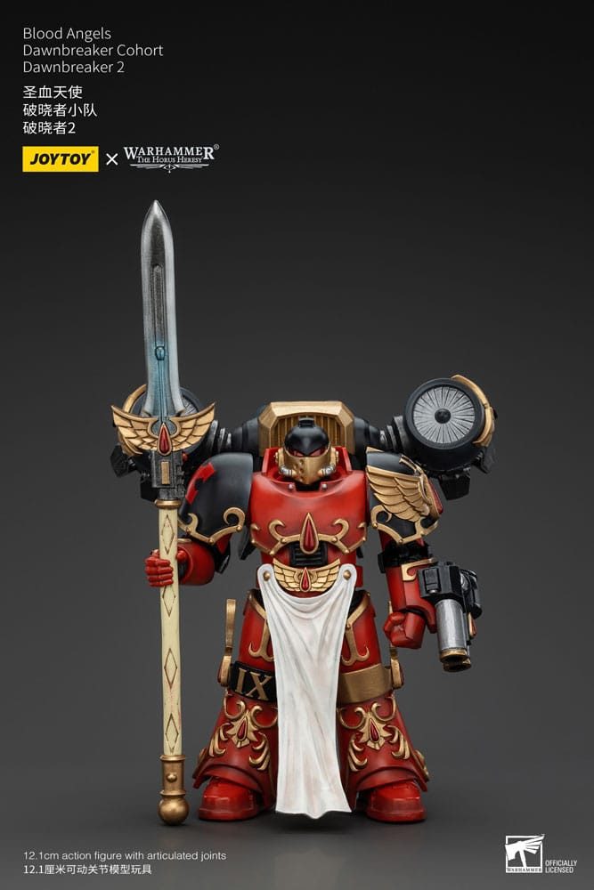 Joy Toy Actionfigur Warhammer The Horus Heresy 1/18 Blood Angels Dawnbreaker 13 cm