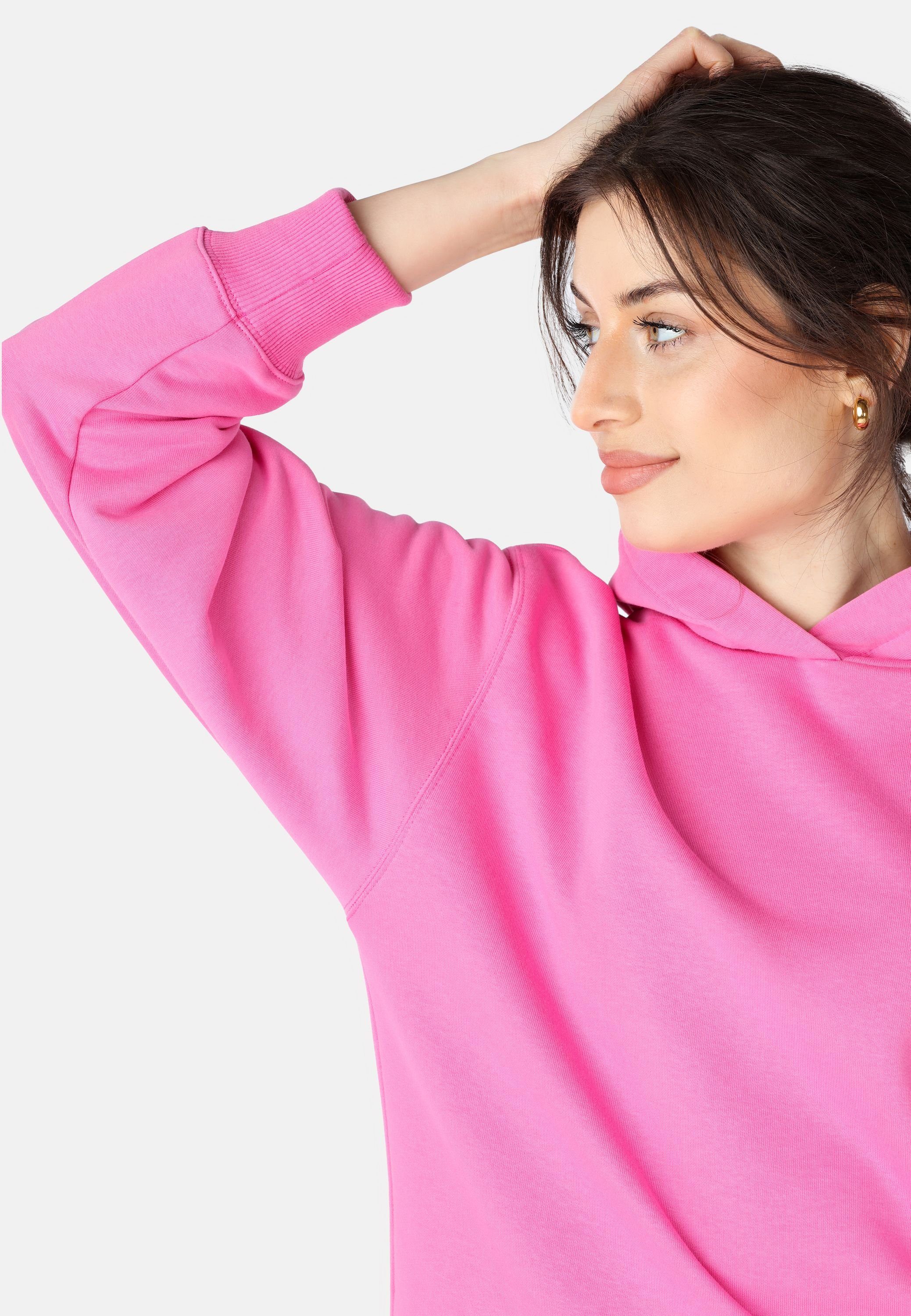 Bellivalini Kapuzensweatshirt Kapuzenpullover lang Damen Hoodie Sportanzug Oberteil Pullover BLV210