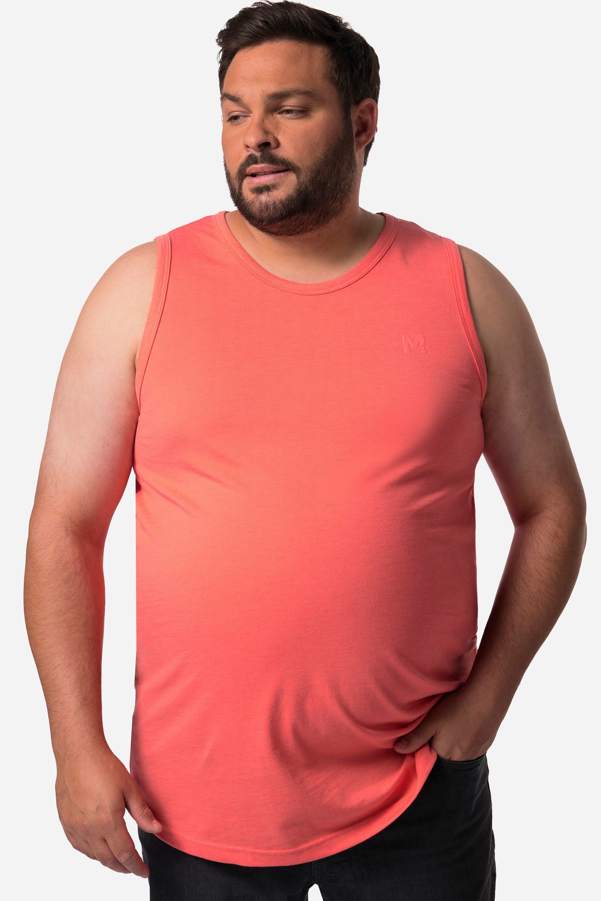 Men Plus T-Shirt Tanktop Basic Rundhals