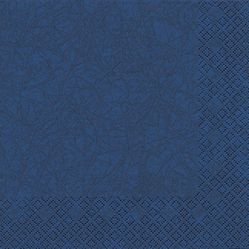 HOME FASHION Papierserviette 20 Servietten Modern Colours dunkelblau 33x33cm, (20 St)