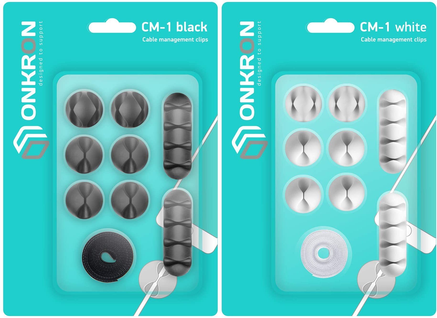 ONKRON Klebeband CM1 Kabel Halterung Kabelhalter Satz (Packung, Klebeband + günstig online kaufen