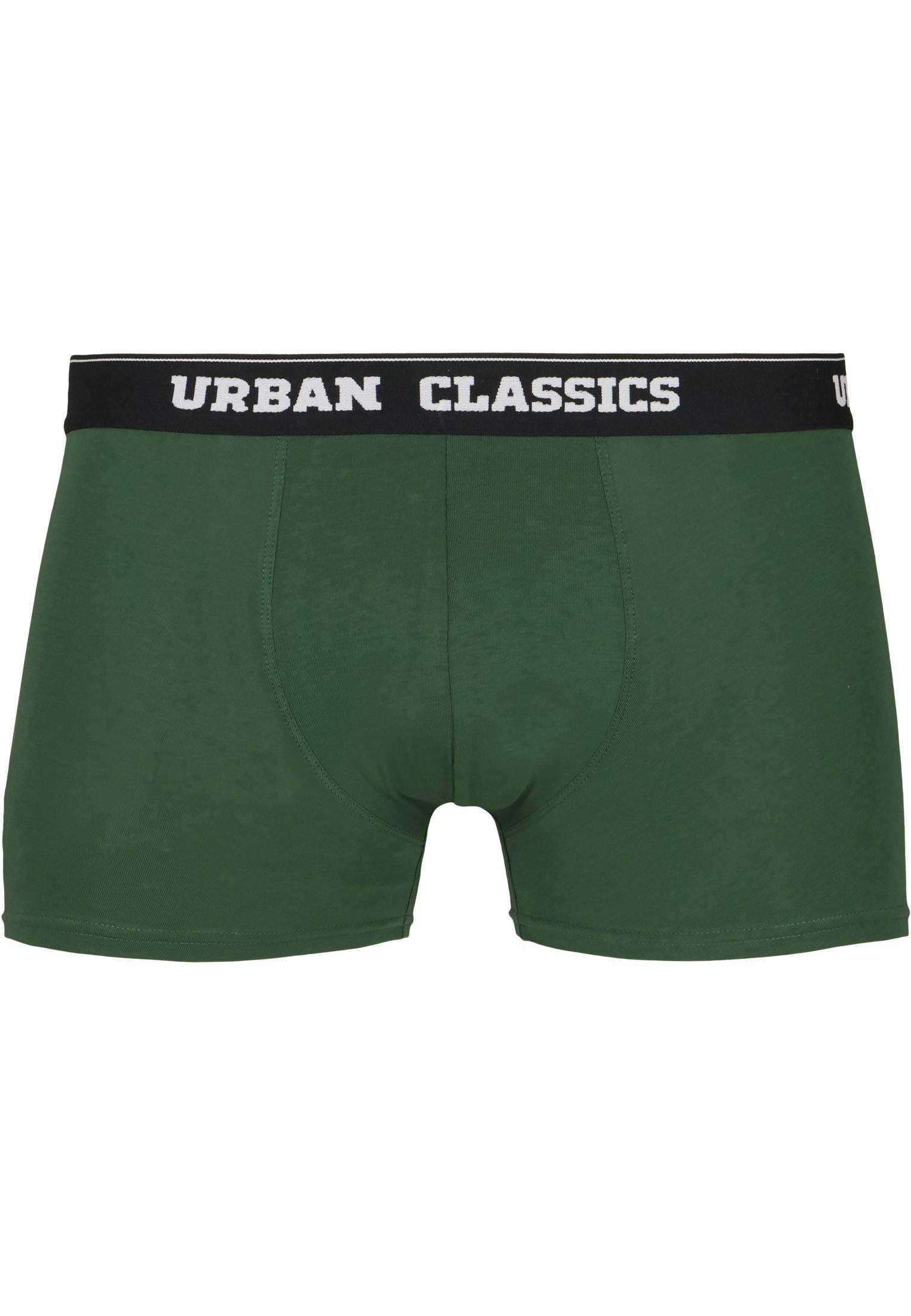 Boxershorts 5-Pack URBAN CLASSICS (1-St) Herren Boxer white/darkgreen/charcoal/black Shorts
