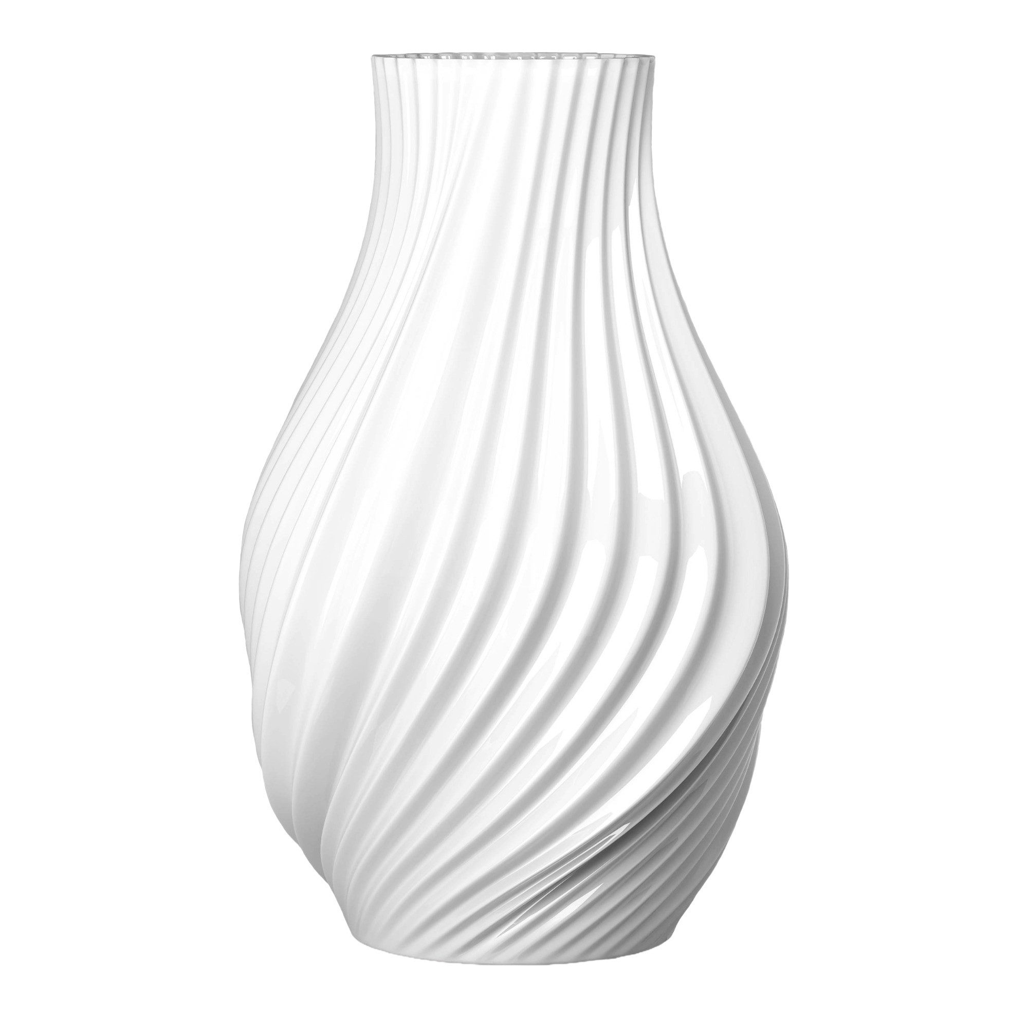 Lyngby Porcelæn Dekovase Lyngby Porcelæn Twist Vase Porzellan weiß