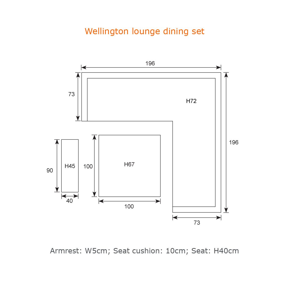 Garden Impressions Gartenlounge-Set Dining-Ecklounge "Baltimore" inkl. Ecksofa, Bank und Tisch