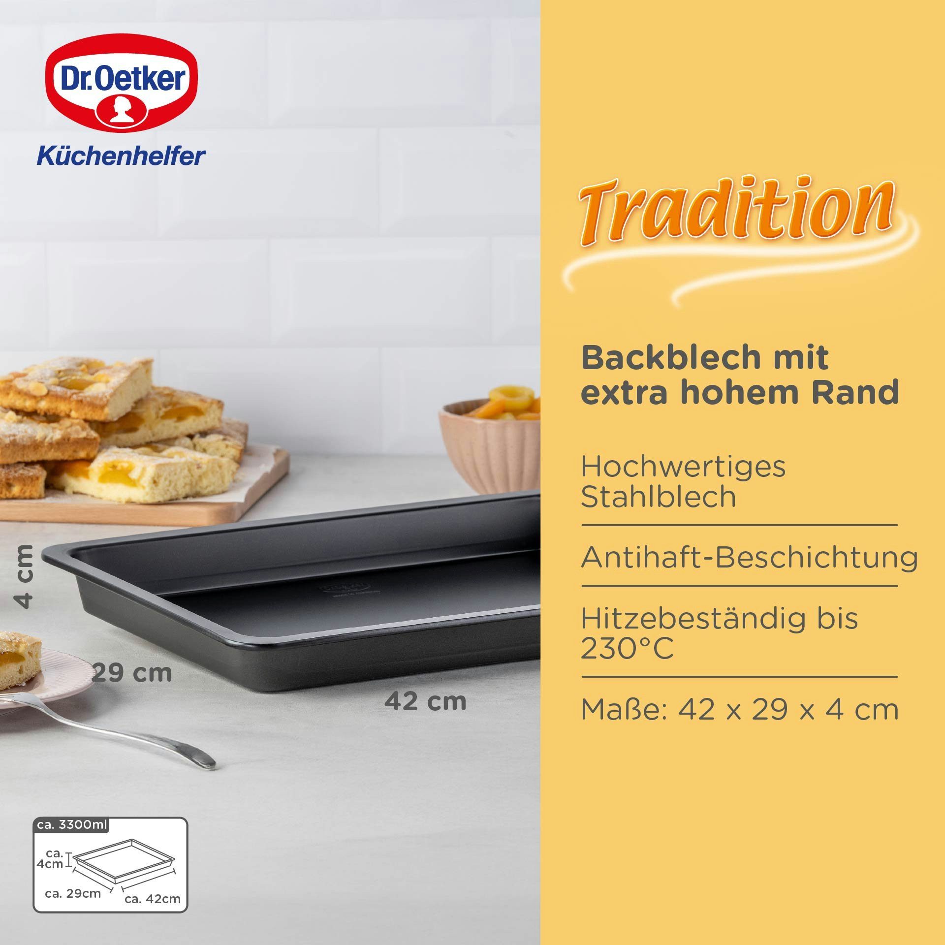 Dr. Oetker Küchenhelfer Backblech Backblech