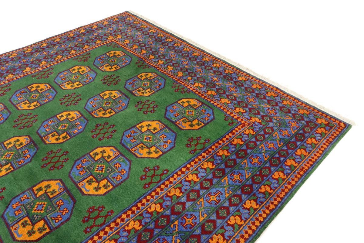 Orientteppich Afghan Akhche rechteckig, Höhe: Trading, 201x291 Handgeknüpfter 6 Orientteppich, mm Nain