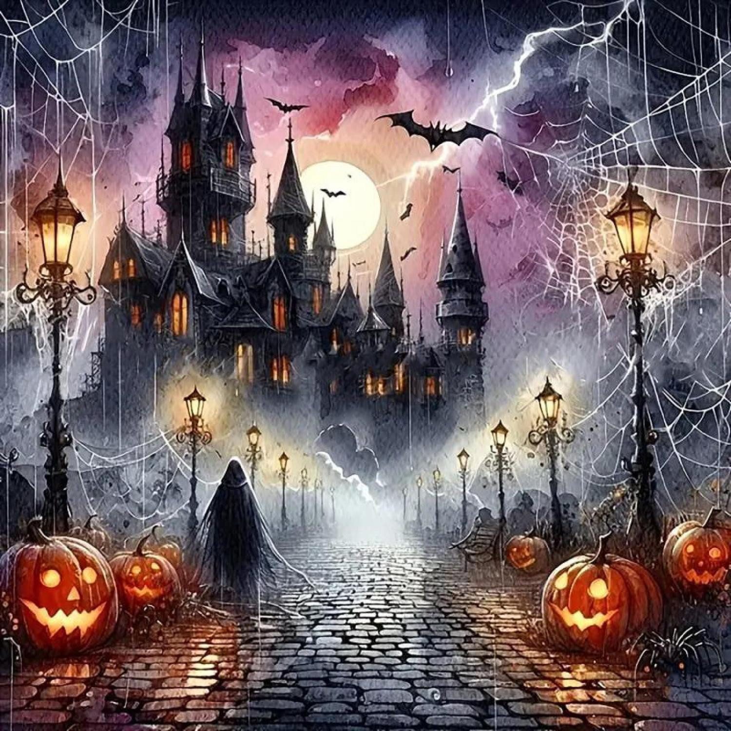 LuxusKollektion Kreativset Diamantmalerei Halloween 35x35cm