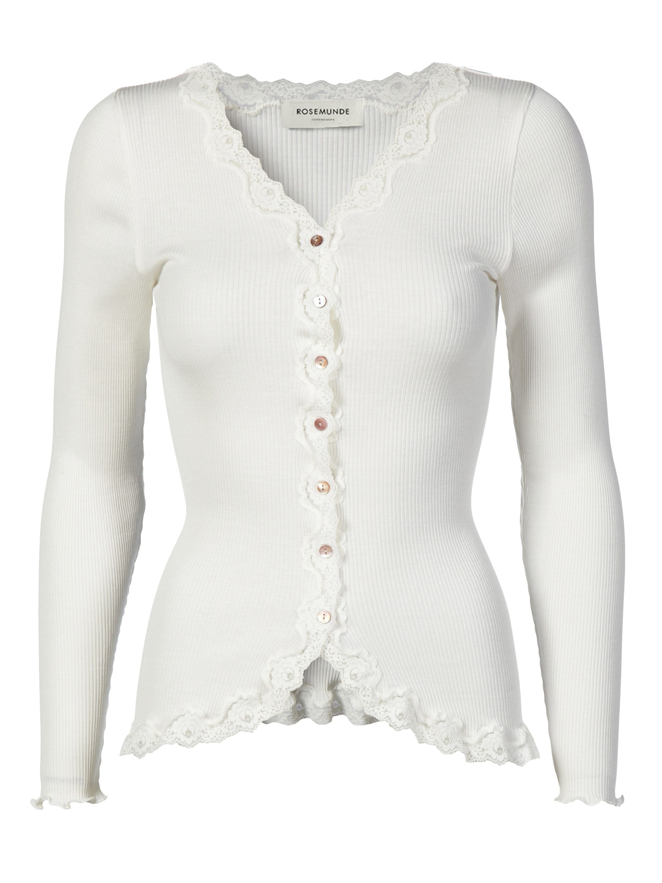 rosemunde Strickjacke Babette Silk Cardigan wunderschöner Vintage-Spitzenbe günstig online kaufen