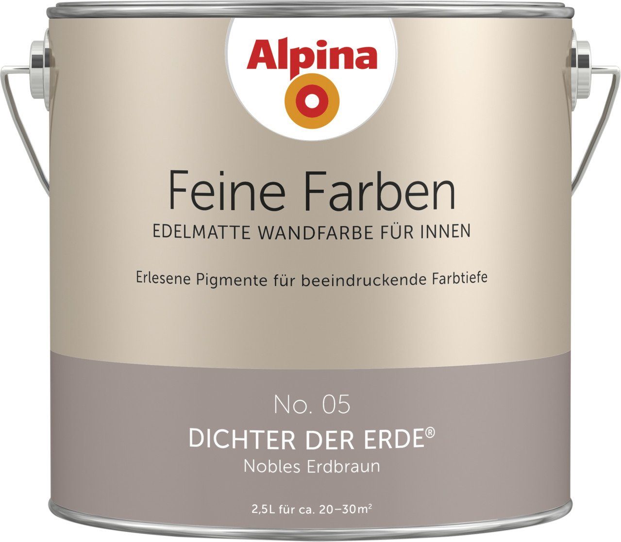 Alpina Wandfarbe Alpina Feine Farben No. 05 Dichter der Erde 2,5 L. € 36,19, (€ 14,48 pro 1 l).