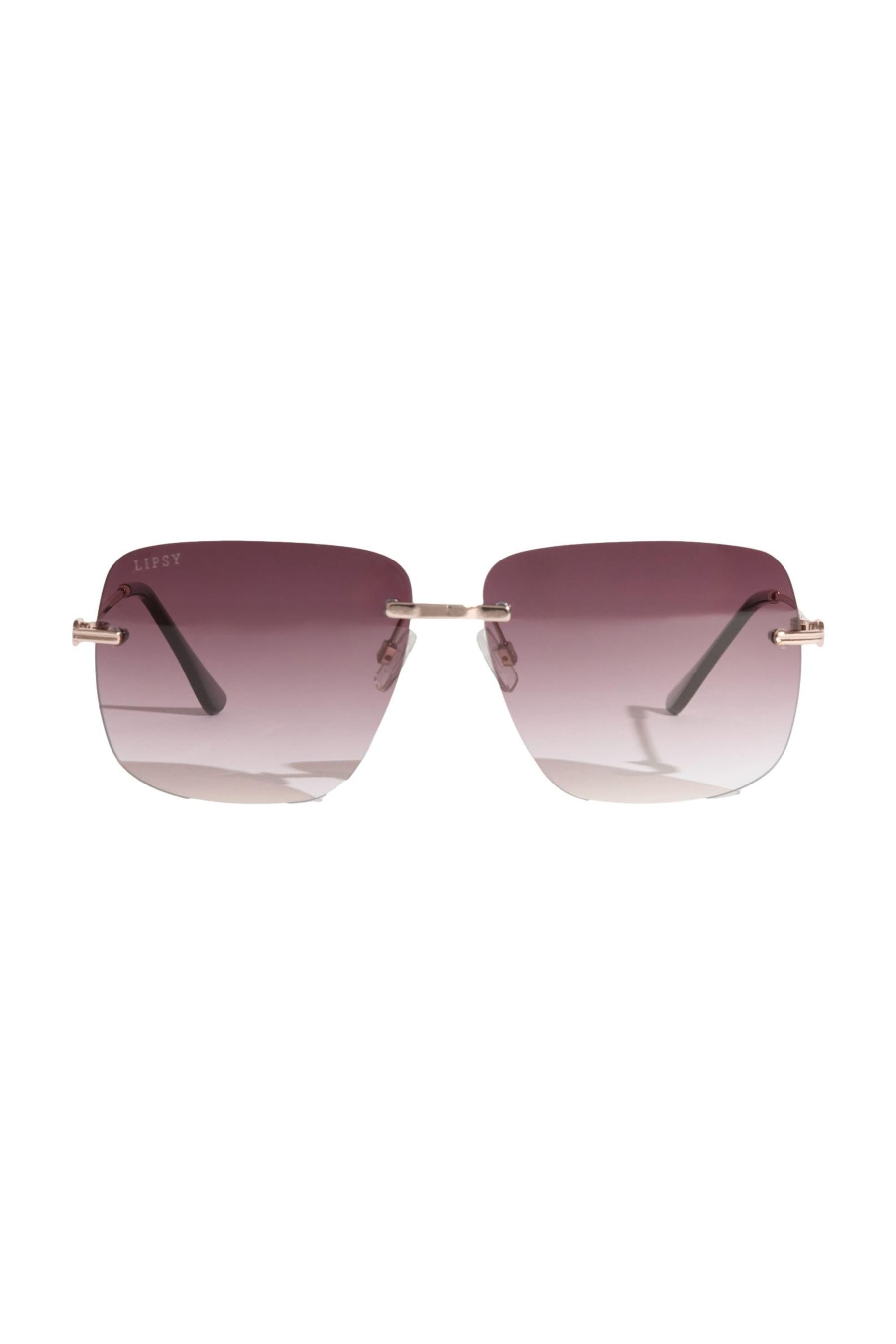 LIPSY Sonnenbrille Lipsy quadratische, randlose Sonnenbrille (1-St) günstig online kaufen