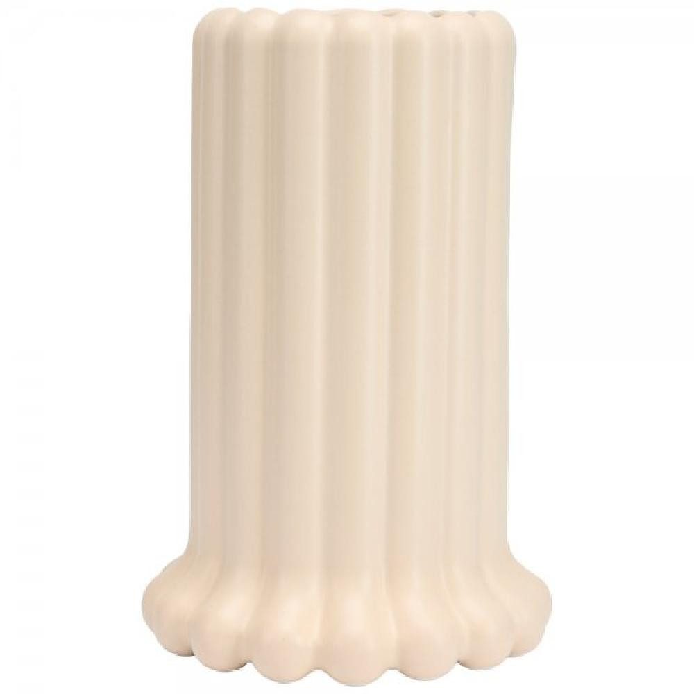 Design Letters Dekovase Vase Tubular Porzellan Beige (24cm)