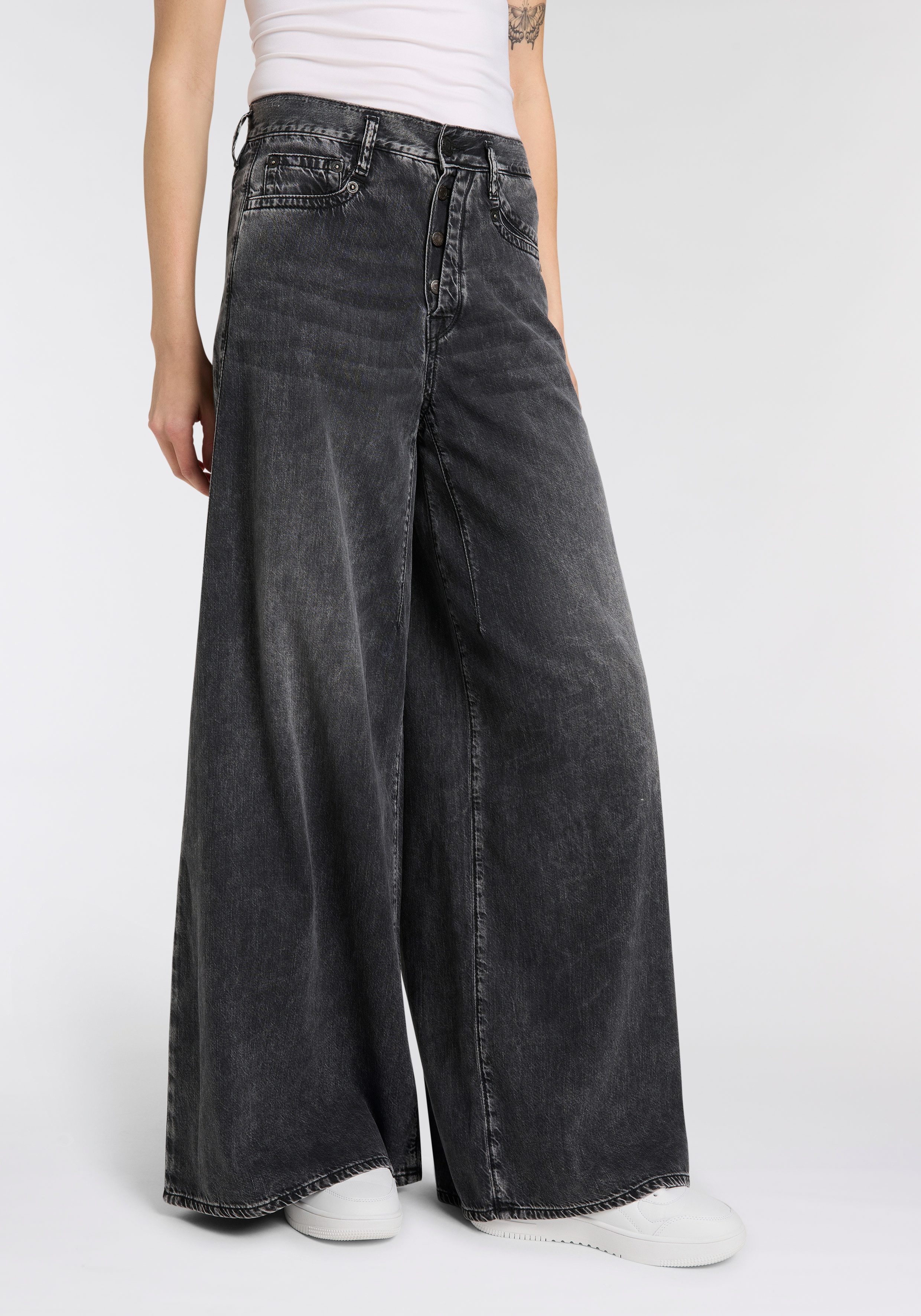 Herrlicher Weite Jeans Shyra Palazzo Denim günstig online kaufen