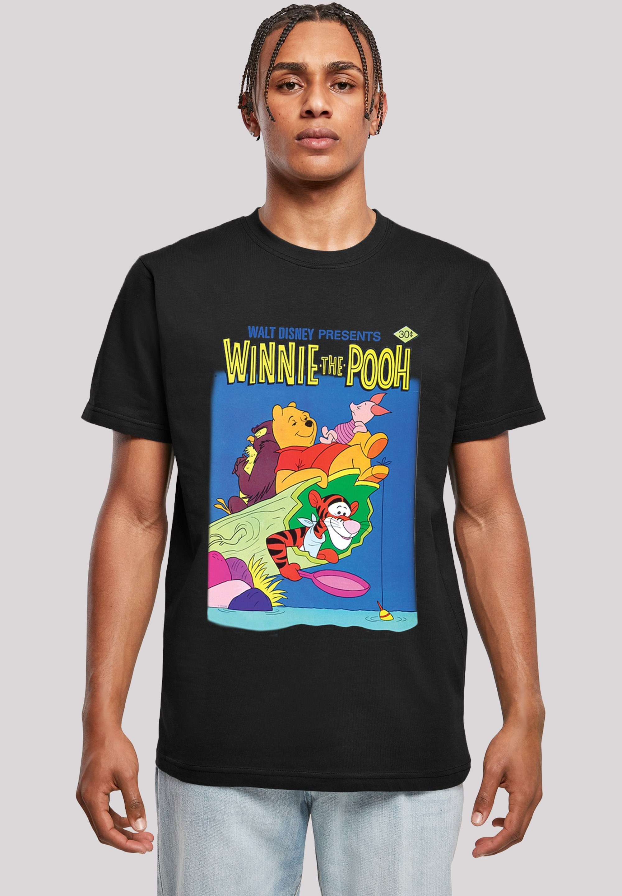 T-Shirt Merch,Regular-Fit,Basic,Bedruckt Disney Winnie Puuh Poster F4NT4STIC Herren,Premium
