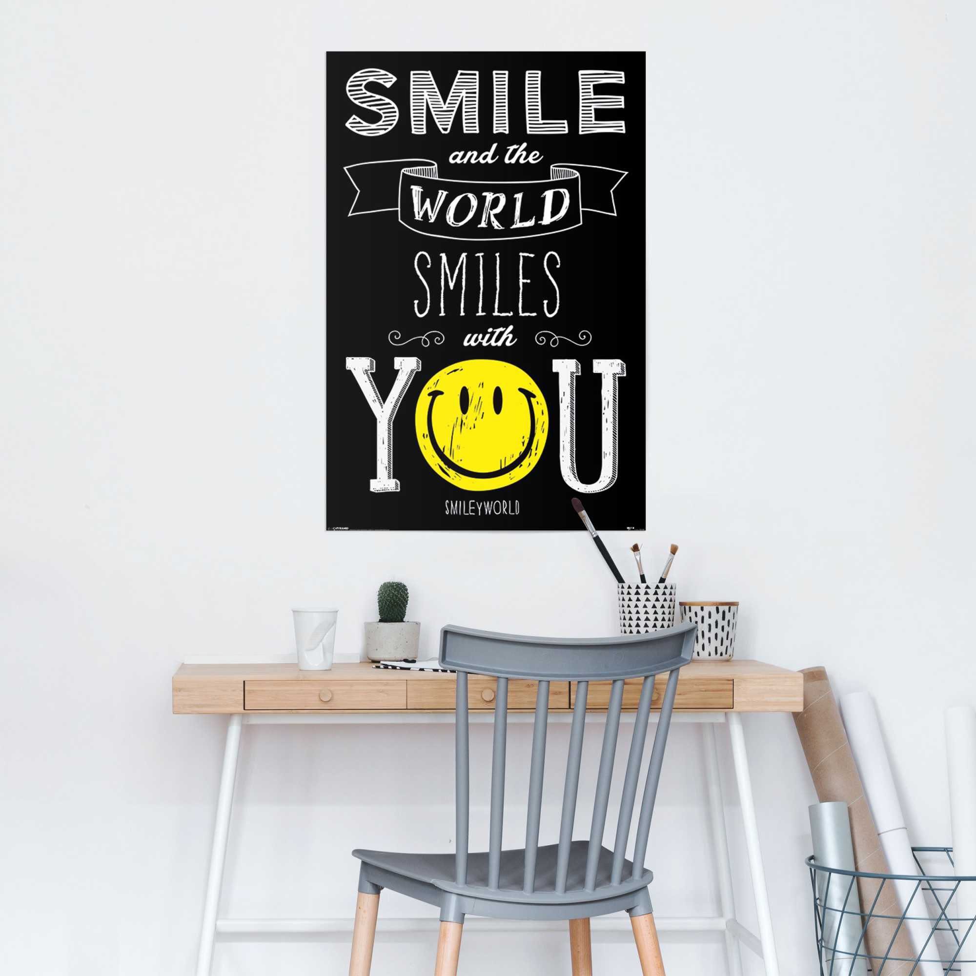 with you, Poster Smiley St) (1 world smiles Reinders!