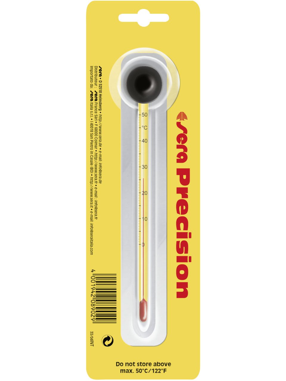 Sera Aquarienthermometer Sera Aquariumzubehör Präzisions-Thermometer