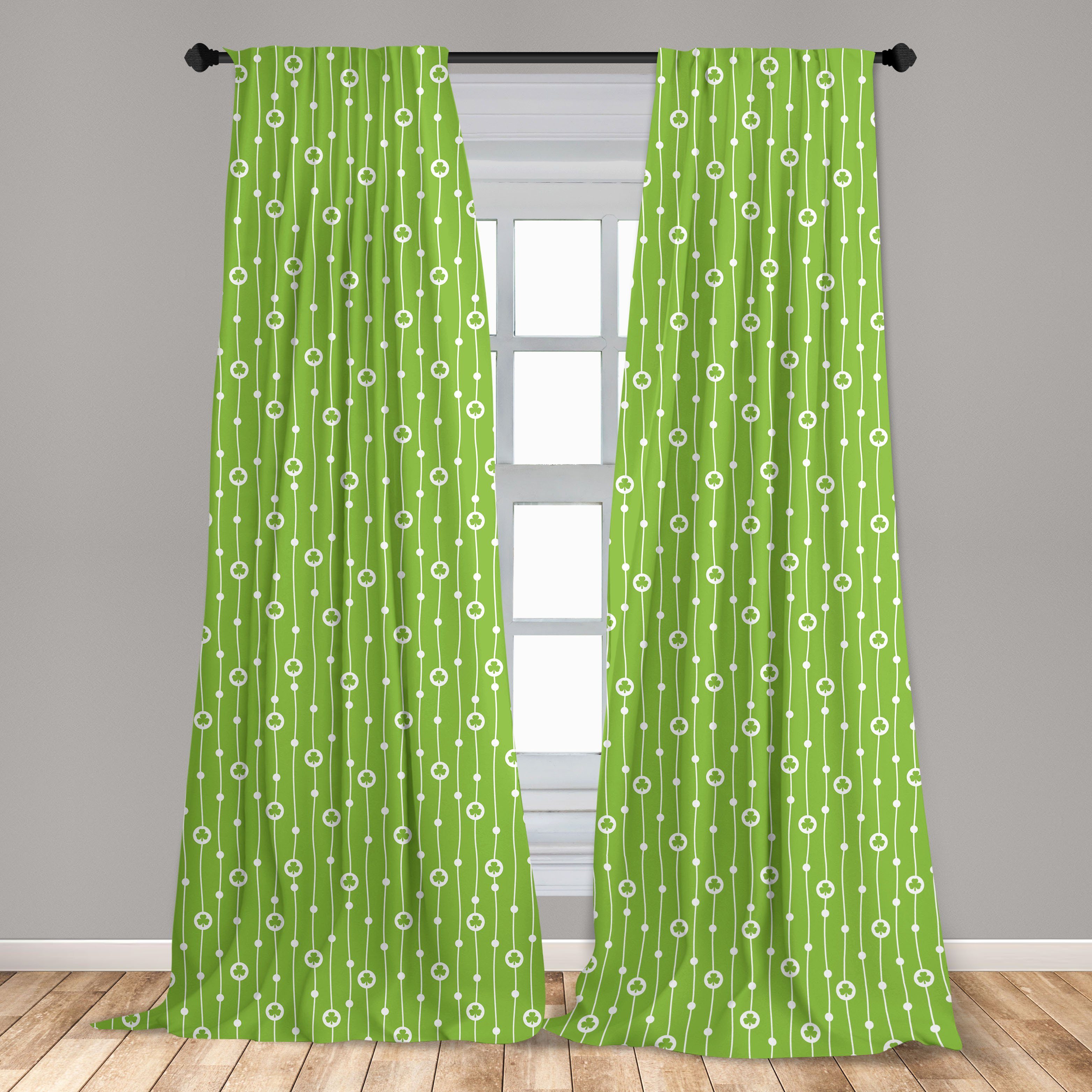 Gardine Vorhang für Dekor, gewellte Wohnzimmer Abakuhaus, Linien irisch Microfaser, Schlafzimmer Trifolium