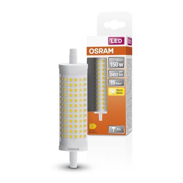 Osram LED-Leuchtmittel Leistungsstarke R7s LED Lampe 118 mm, R7s, Warmweiß