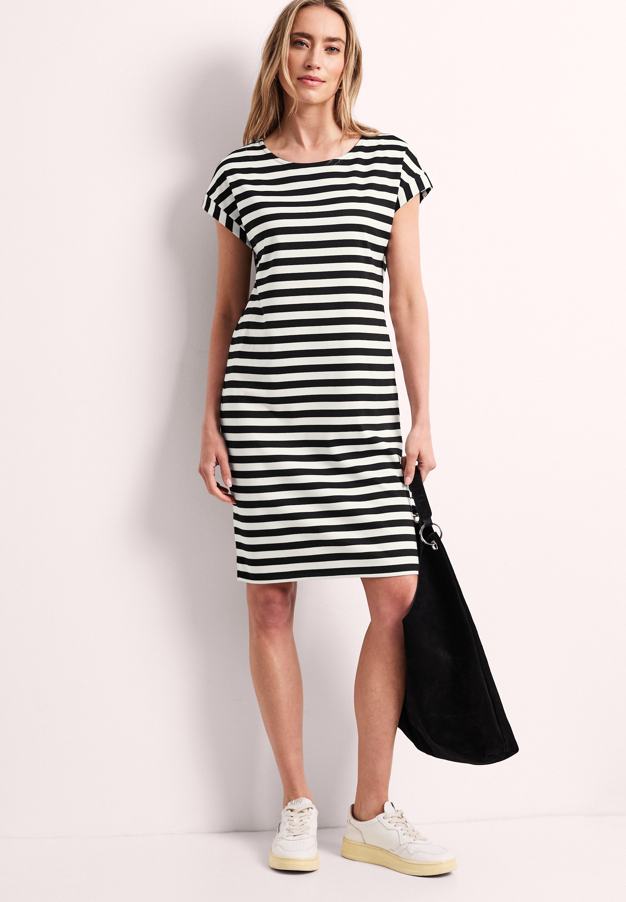 STREET ONE Jerseykleid im Streifendesign