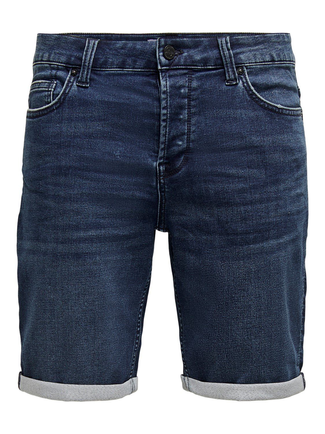 ONLY & SONS Jeansshorts ONSPLY REG D BLUE JOG PK 8582 mit Stretch