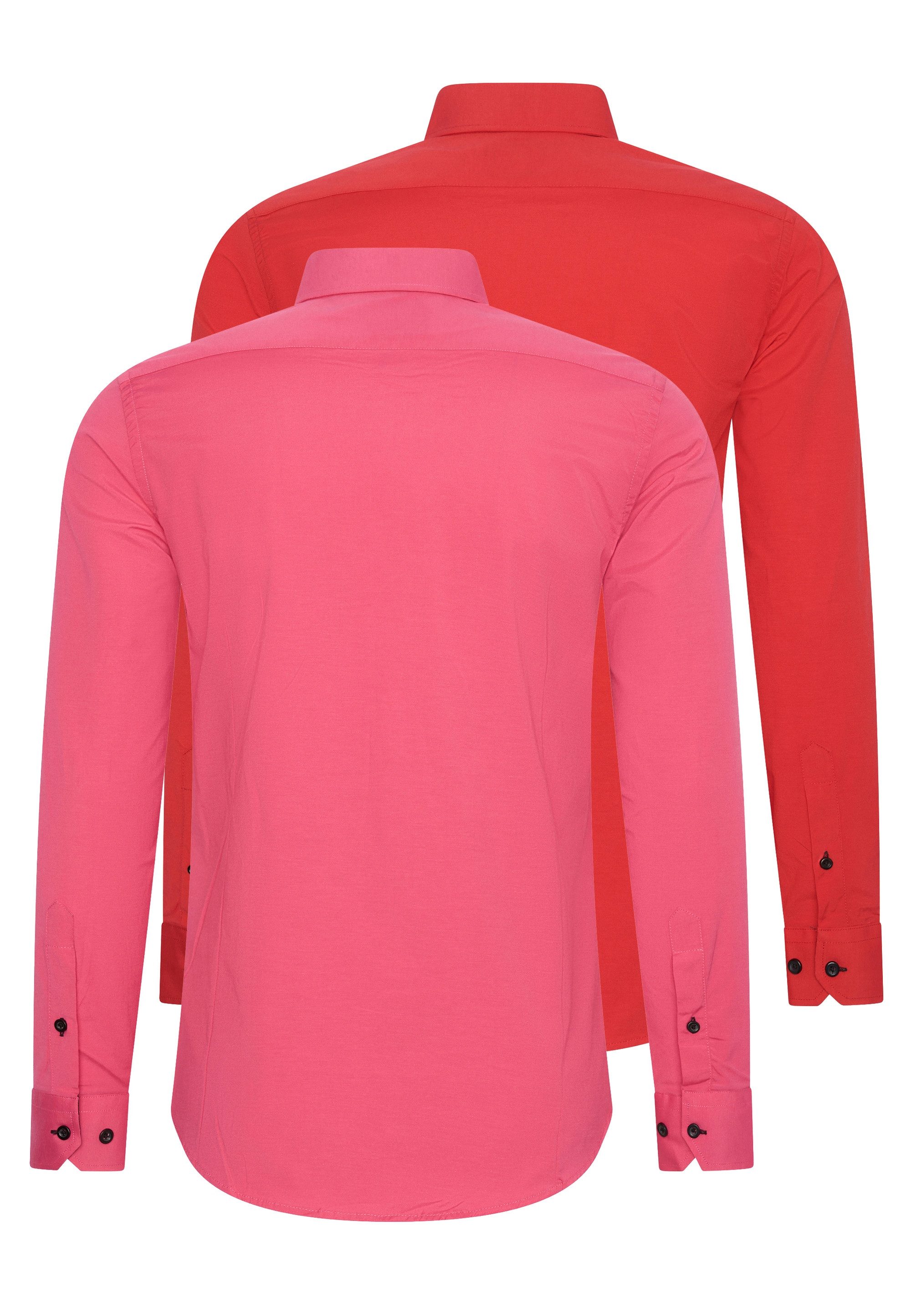 Rusty Neal Langarmhemd im Slim-Fit geschnitten günstig online kaufen