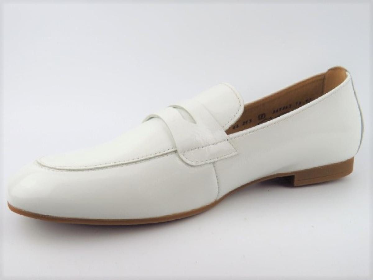 Gabor Knautschlack weiss Slipper