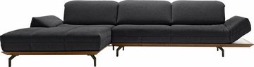 hülsta sofa Ecksofa hs.420, in 2 Qualitäten, Holzrahmen in Eiche Natur oder Nußbaum, Breite 313 cm