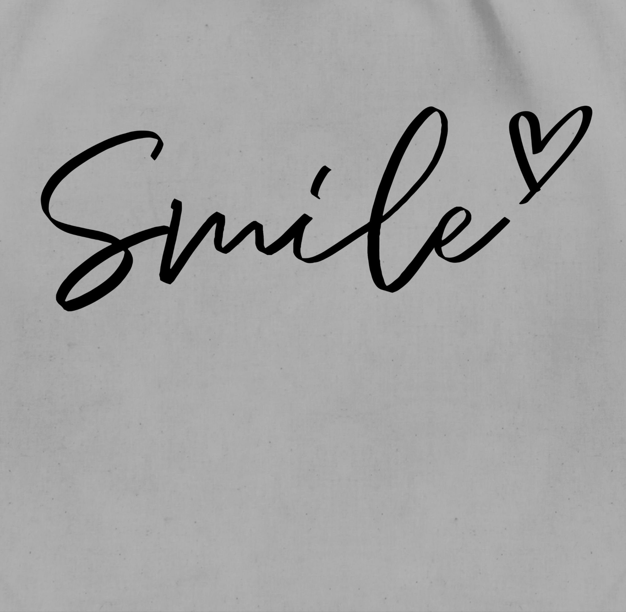 Shirtracer Turnbeutel Smile - Schriftzug, Sprüche günstig online kaufen