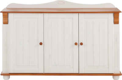 Home affaire Sideboard Adele, 3-türig, Breite 130 cm, aus massiver Kiefer