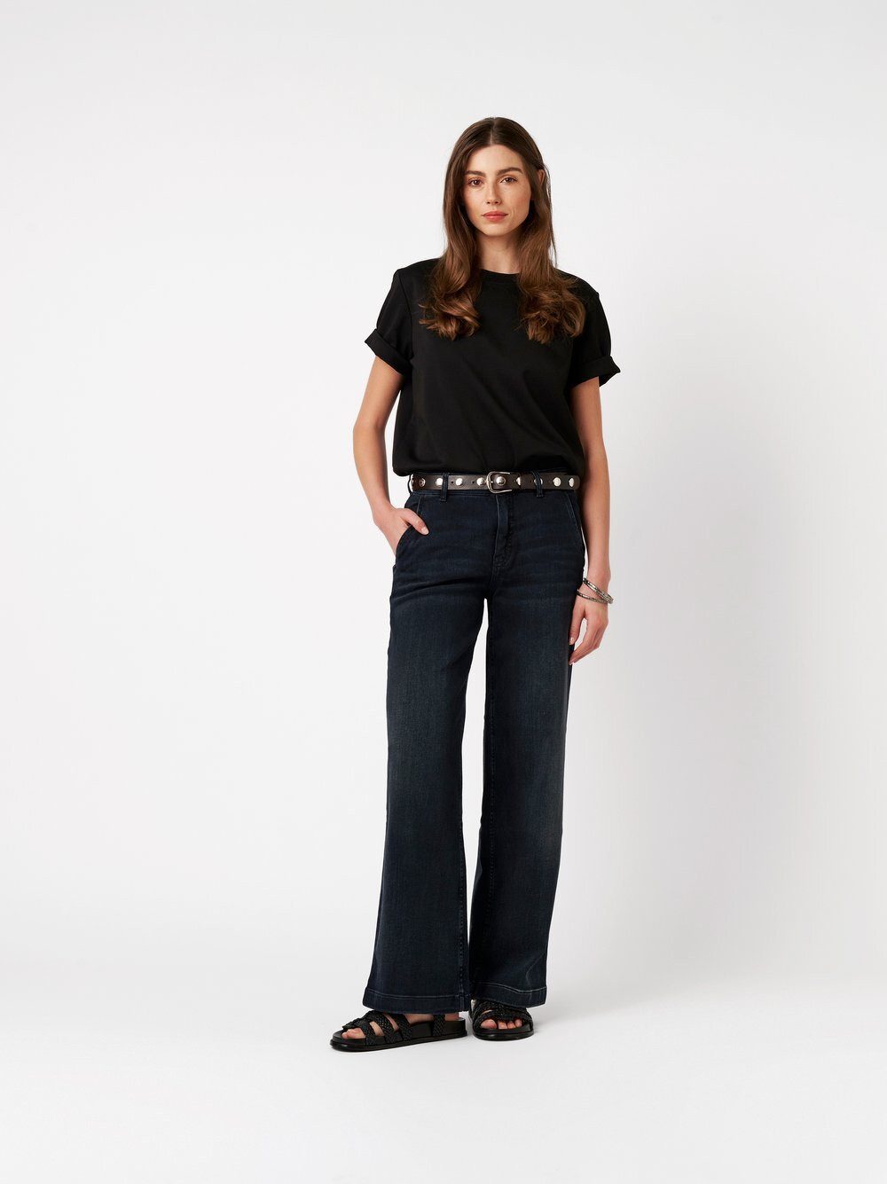 ROSNER Weite Jeans Audrey Wide (1-tlg) mit weitem Beinverlauf