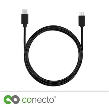 conecto USB 2.0 Verbindungskabel USB-C Stecker auf Micro USB Stecker USB-Kabel, (100 cm)