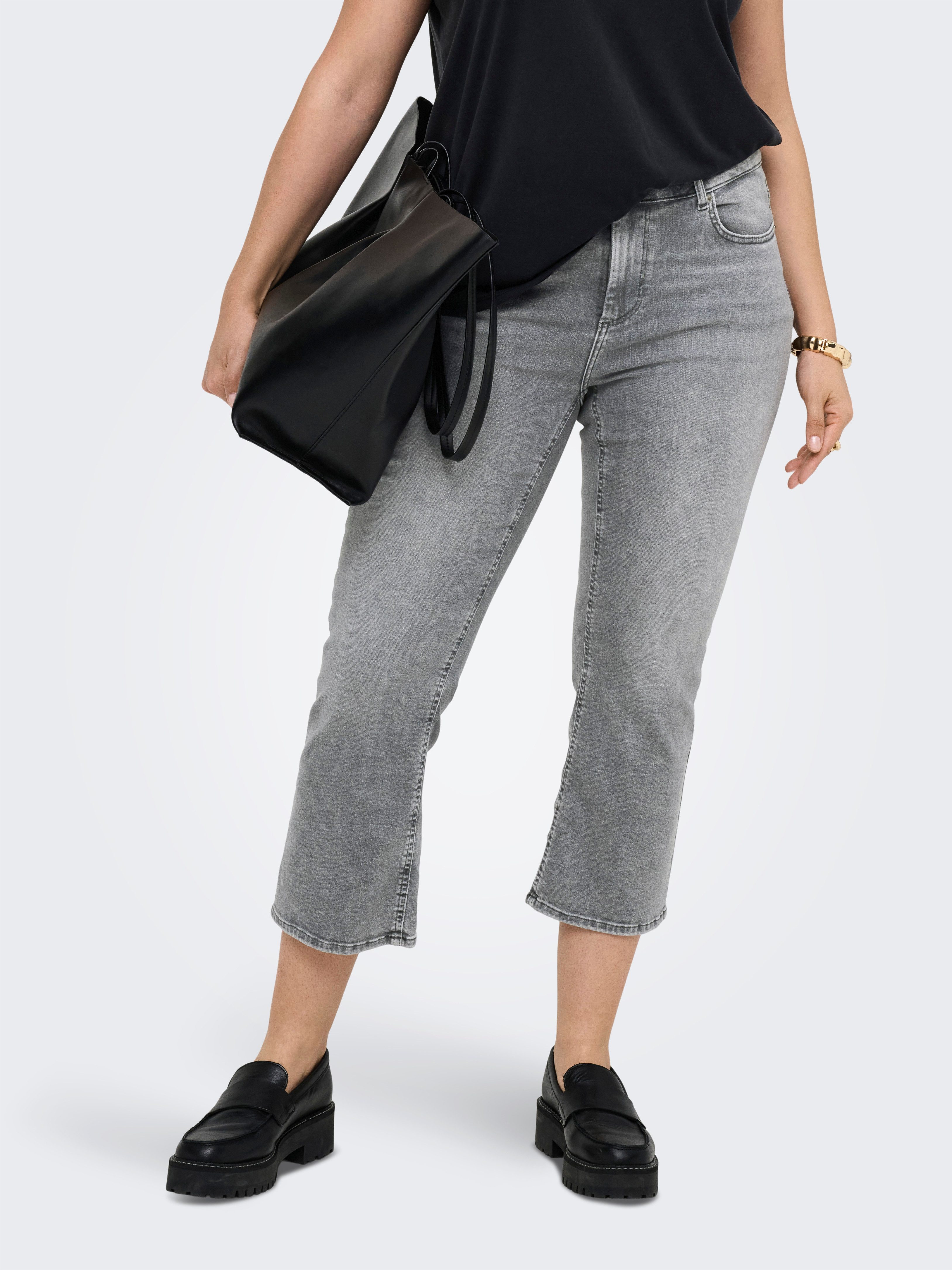 ONLY CARMAKOMA 7/8-Jeans CARWILLY REG SK CROPPED FLARE DNM TAI01 günstig online kaufen