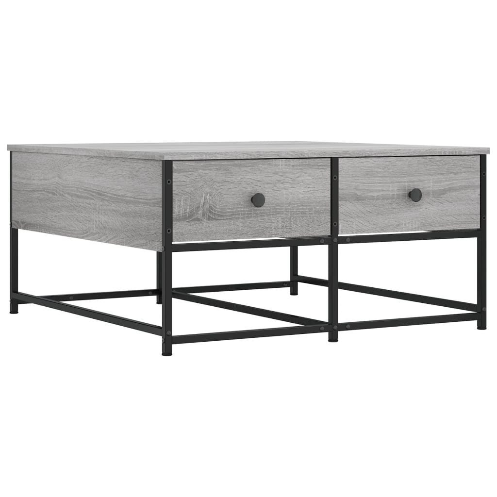vidaXL Couchtisch Couchtisch Grau Sonoma 80x80x40 günstig online kaufen