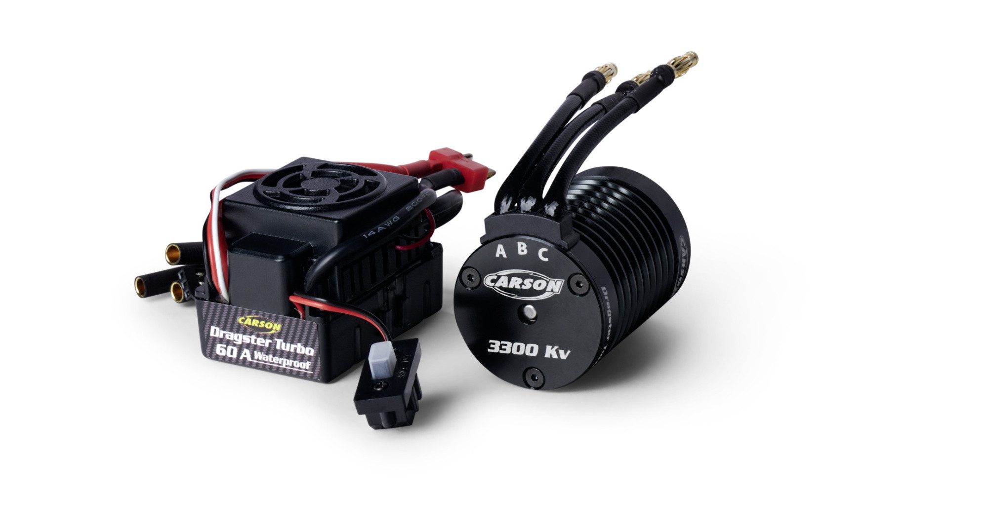 Carson Brushless Set Dragster Turbo 3300 KV 1:10 RC-Ladegerät