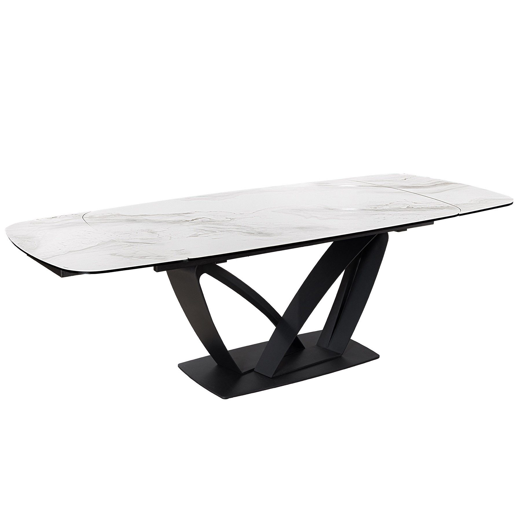 riess-ambiente Esstisch PAPILLON 180-260cm weiß / schwarz · Konferenztisch günstig online kaufen