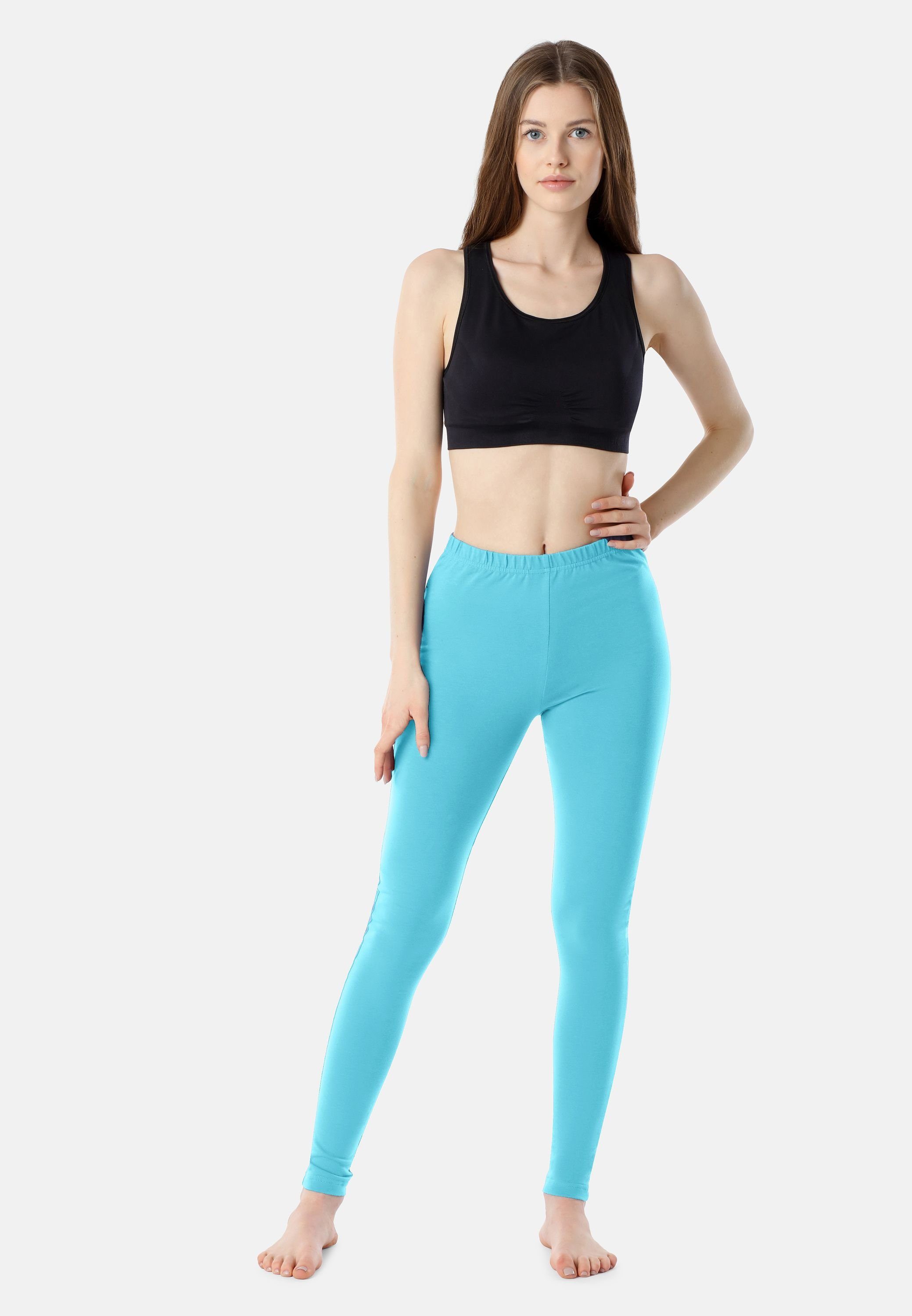 Bellivalini Leggings Damen Lange Leggings aus Baumwolle BLV50-198 (1-tlg) elastischer Bund