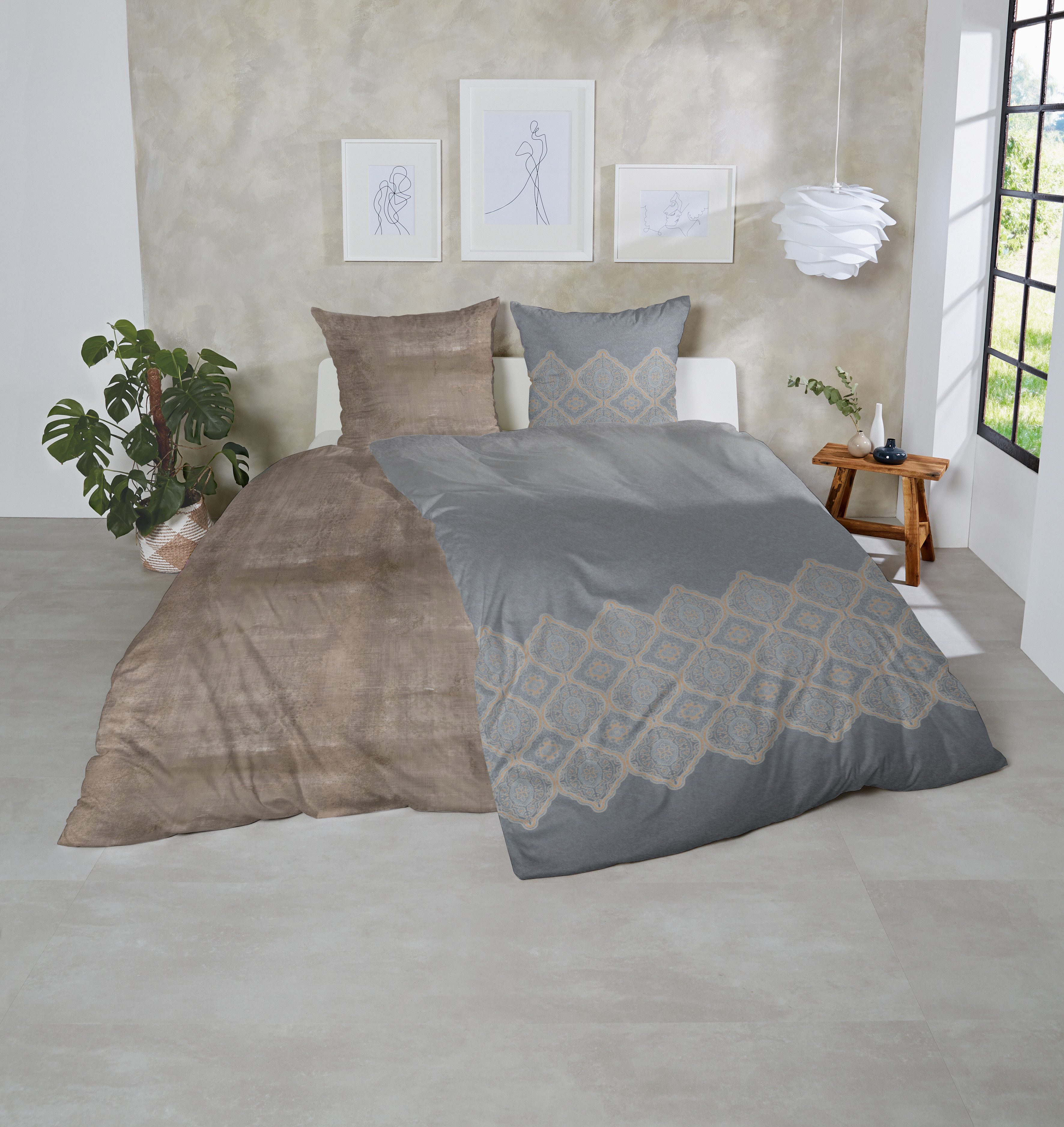 Primera Bettwäsche Feinbiber-Bettwäsche, Mako-Satin, 1 teilig, günstig online kaufen