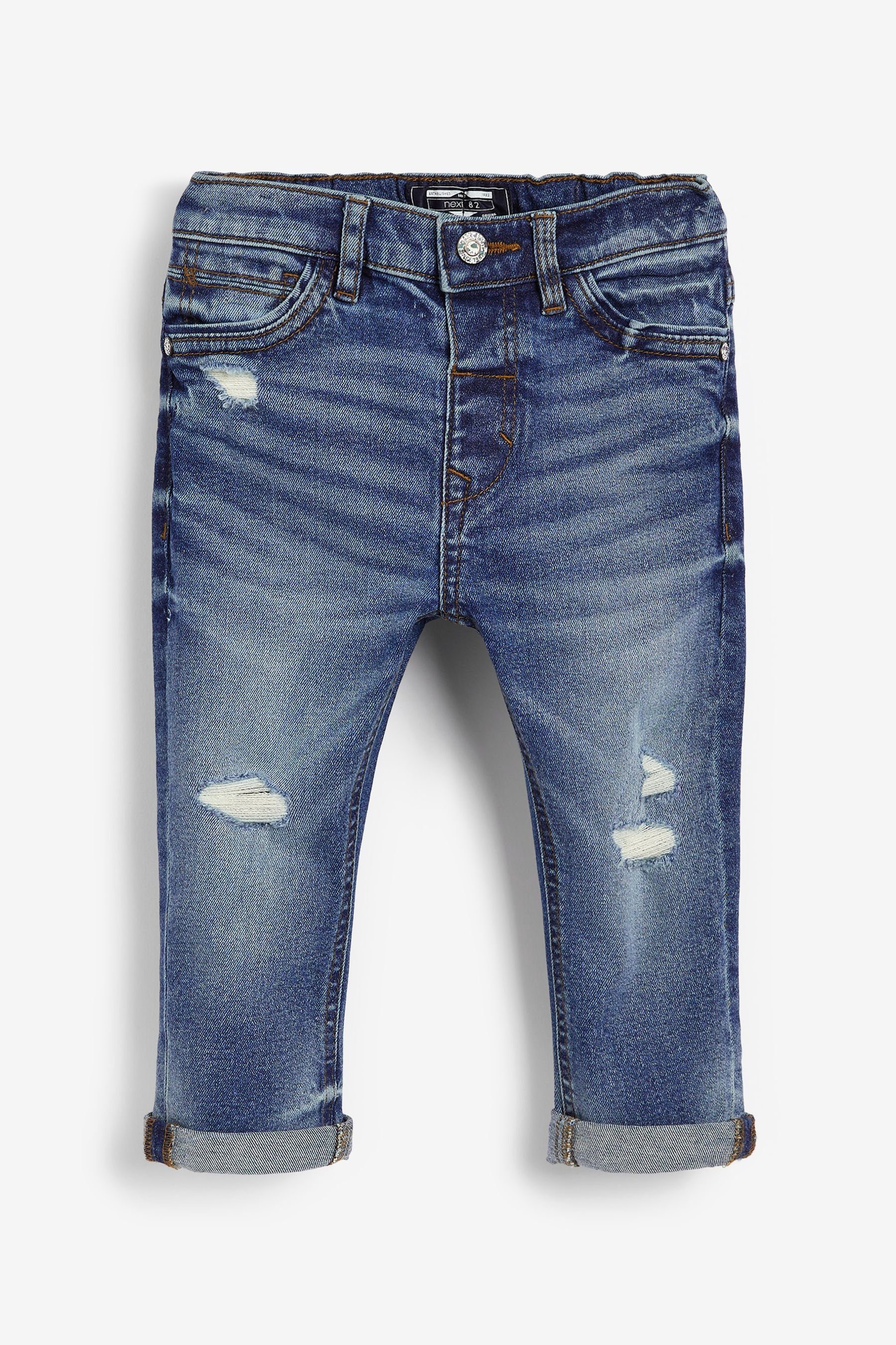 Kinder Jungen (Gr. 50 - 92) Next Destroyed-Jeans Jeans in Used-Optik