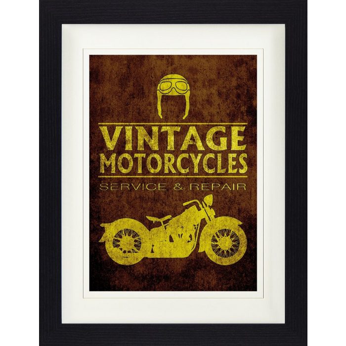 1art1 Bild mit Rahmen Motorradsport - Vintage Motorcycles Service And Repair