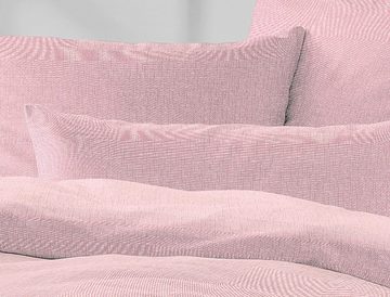 Bettwäsche Mako-Satin Carla 135 x 200 cm rosa, Irisette, Baumolle, 2 teilig, Bettbezug Kopfkissenbezug Set kuschelig weich hochwertig