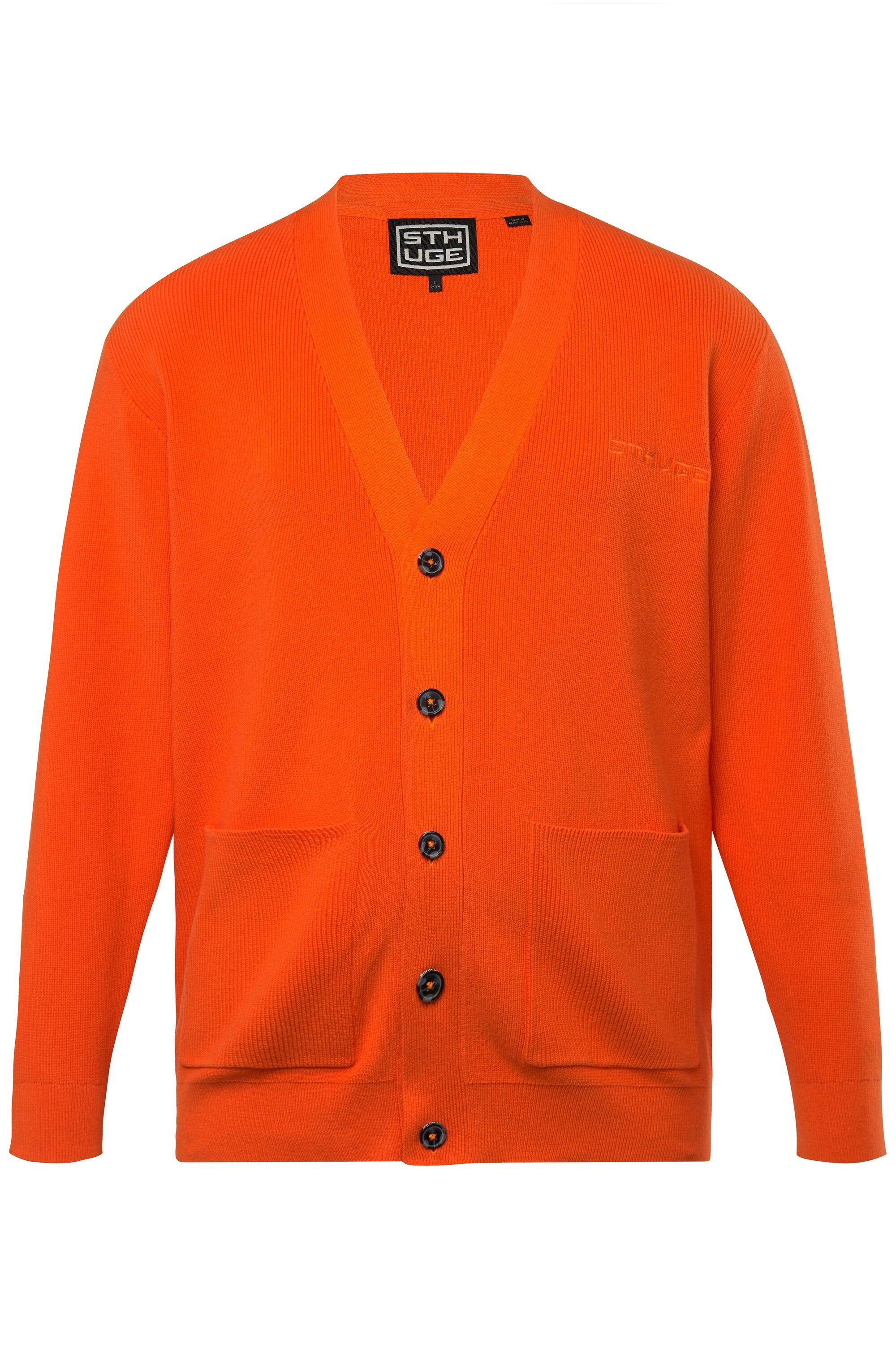 STHUGE Poloshirt STHUGE Strickjacke V-Ausschnitt bis günstig online kaufen