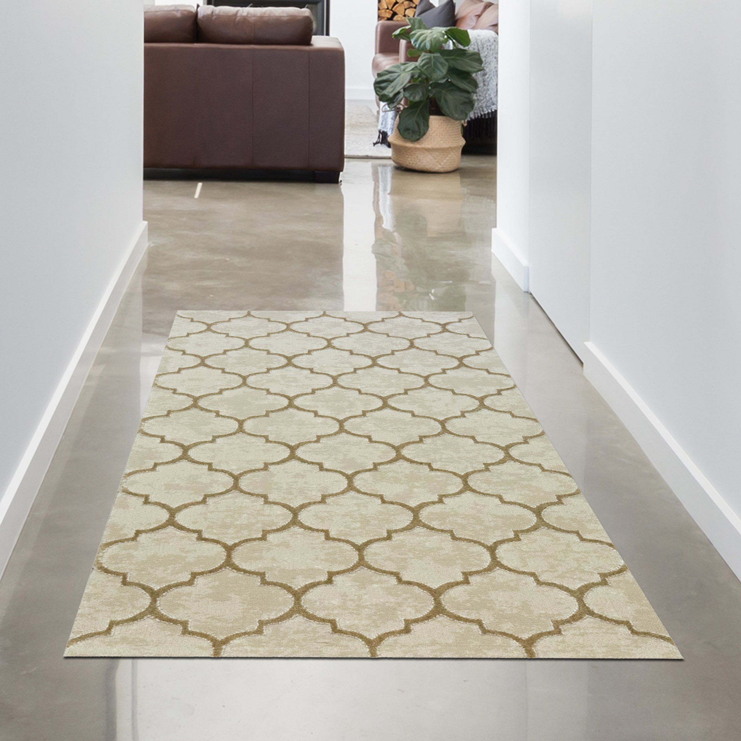 Carpetia Teppich Marokkanischer Teppich für Flur & Wohnzimmer beige, rechte günstig online kaufen