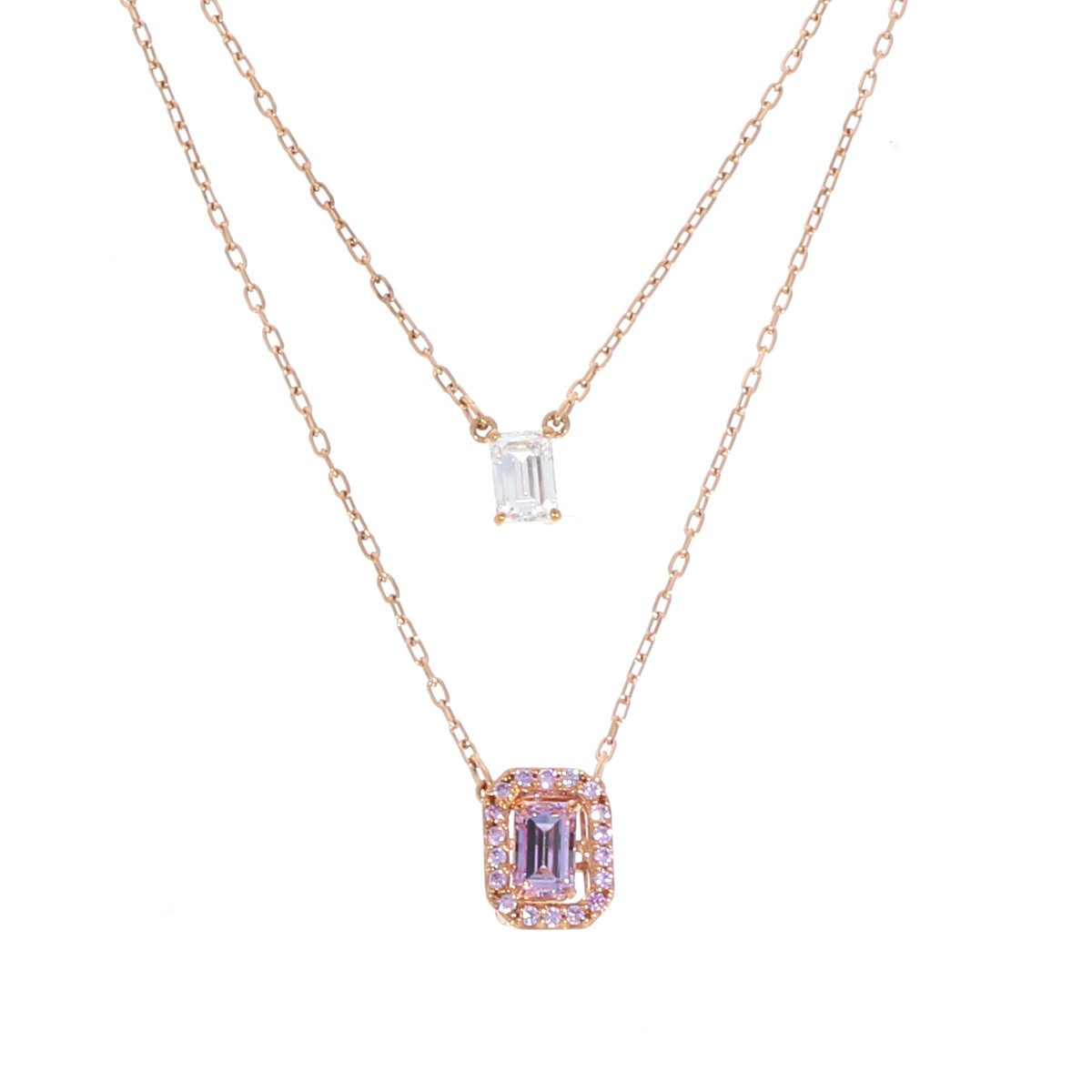 Swarovski Kette mit Anhänger goldfarben...