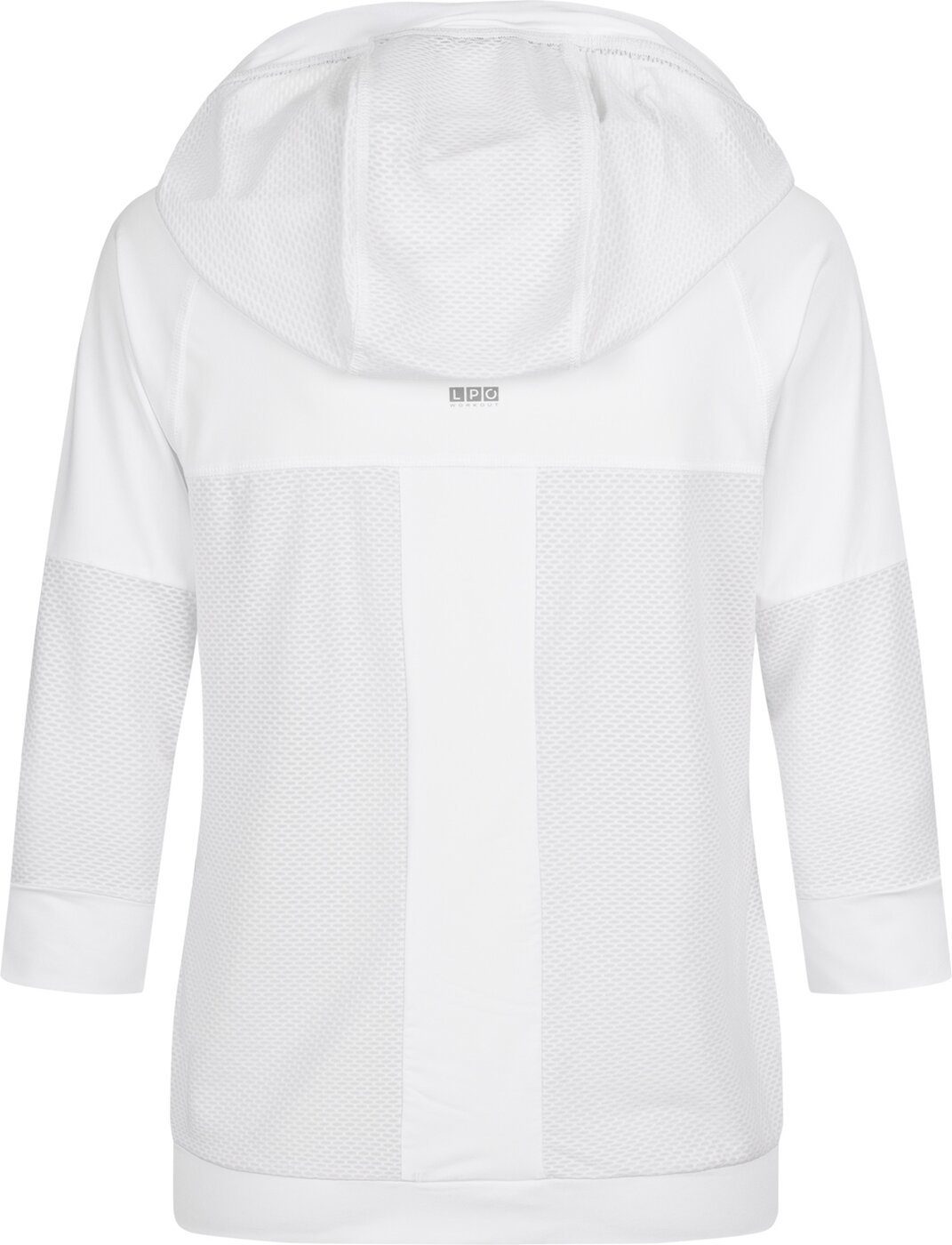 3/4-Arm Da-Hoody Longsweatshirt Linea 200-white