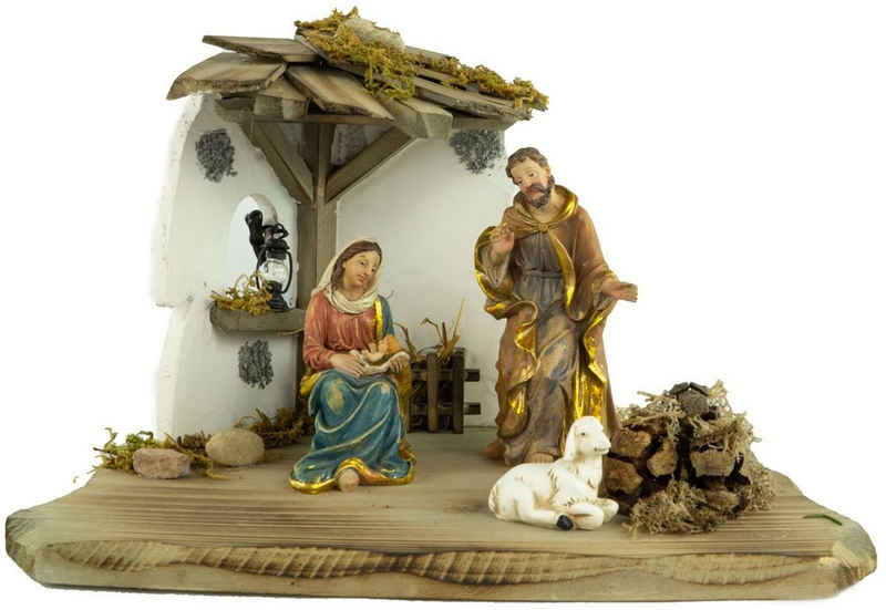 Krippenursel Krippe Weihnachtskrippe Raitenberg inkl. heiliger Familie 72740 (1-tlg), handbemalte Figuren