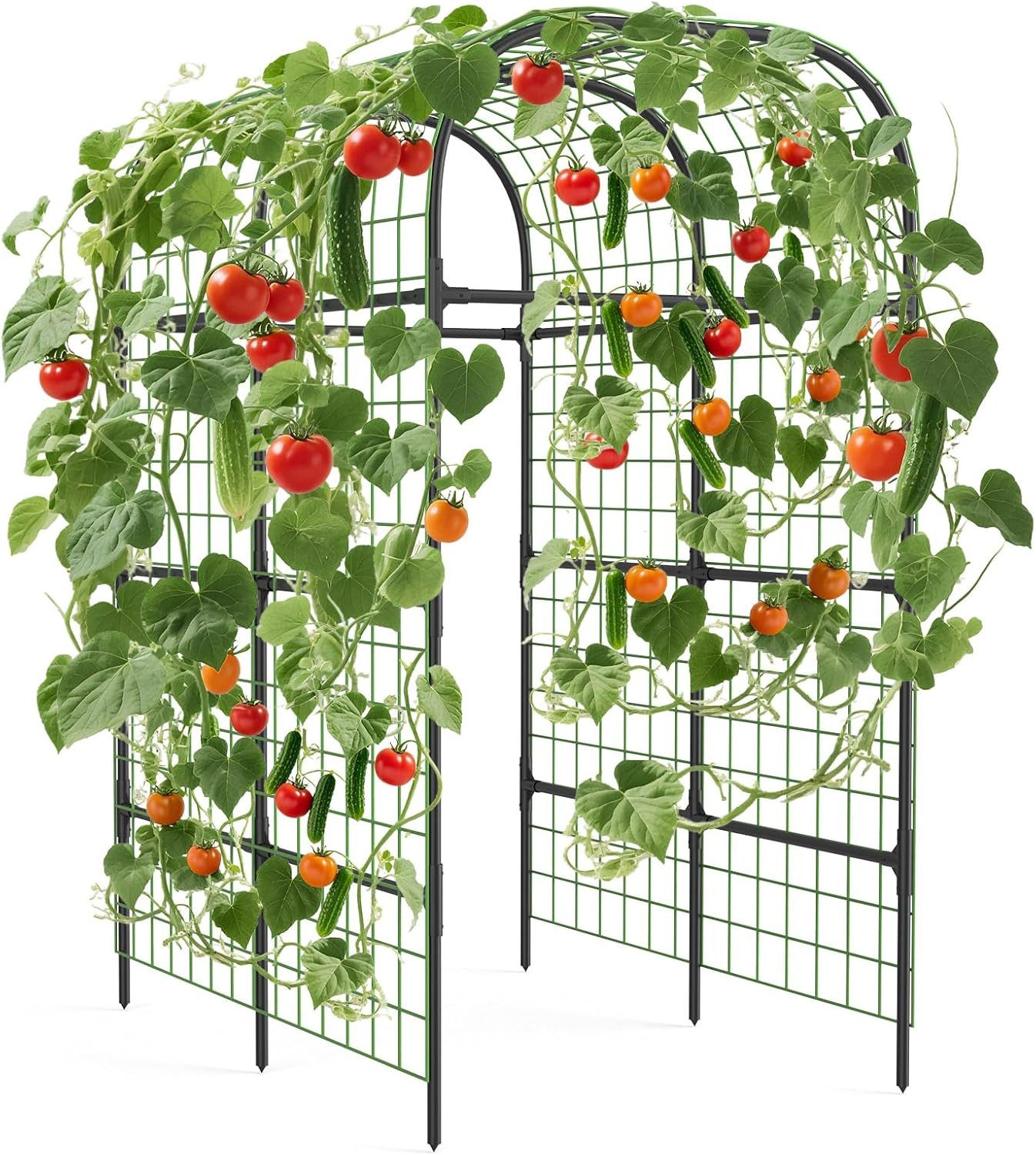 GarveeMore Spalier Rankhilfe Garten, Wetterfeste Gartenbogen für Rankpflanze, Gemüse,Obst