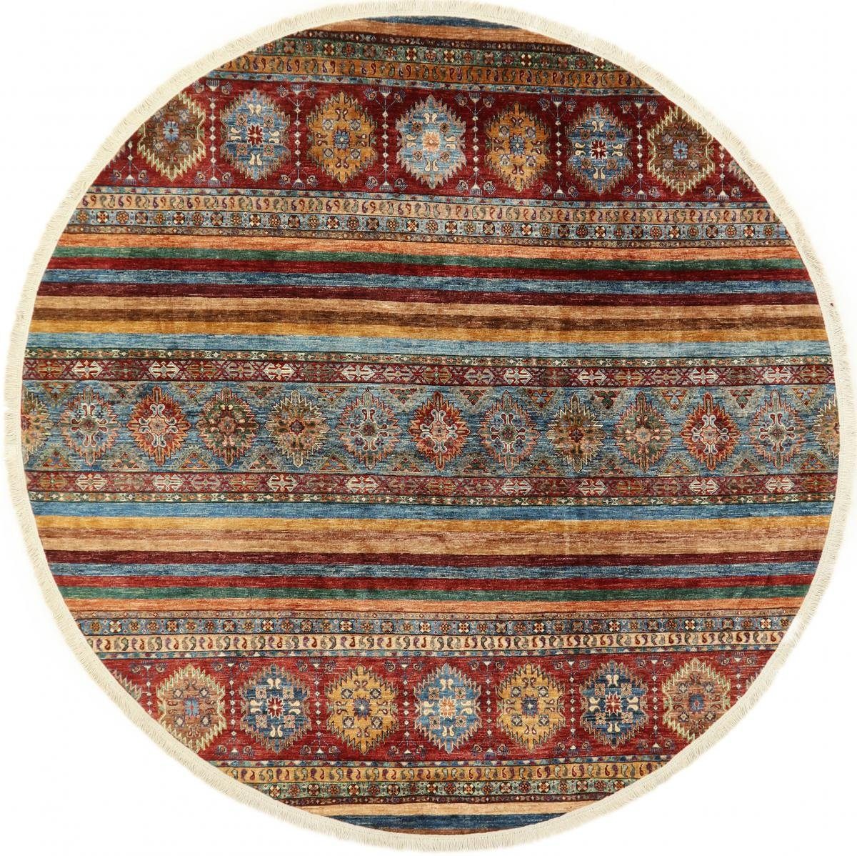 Orientteppich Arijana Shaal 240x239 Handgeknüpfter Orientteppich Rund, Nain Trading, rund, Höhe: 5 mm | Kurzflor-Teppiche