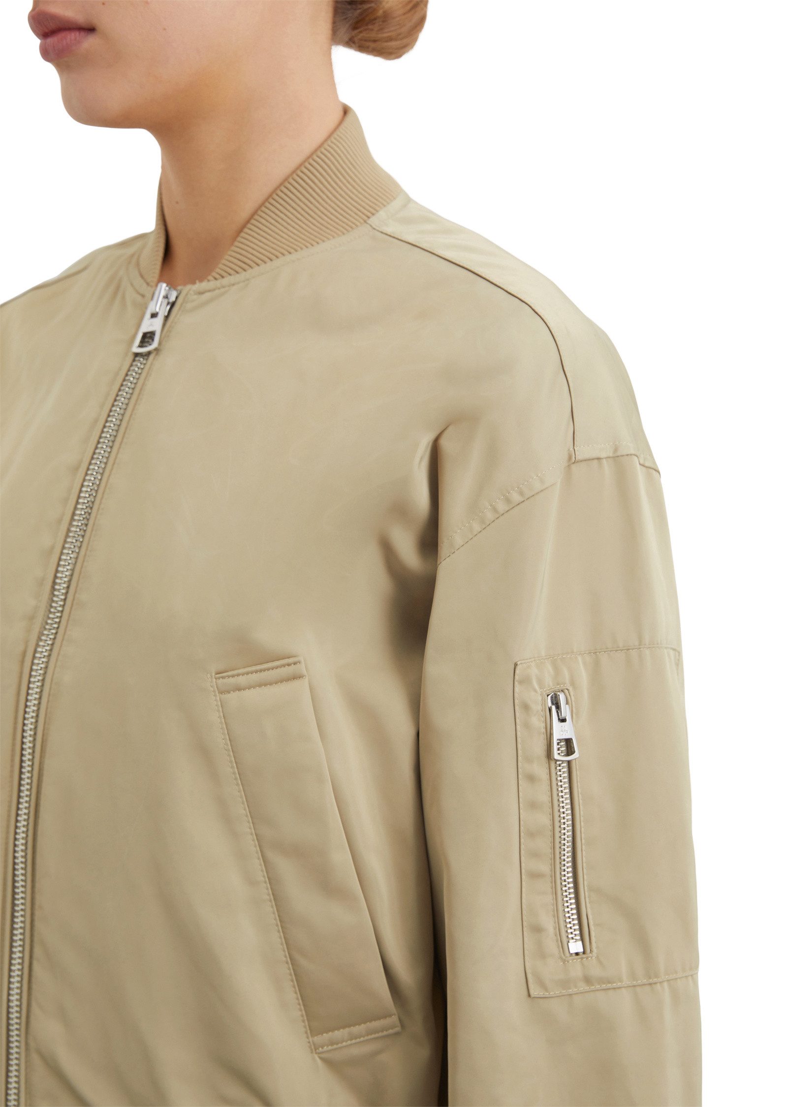 Marc O'Polo Outdoorjacke aus recyceltem Polyester-Twill