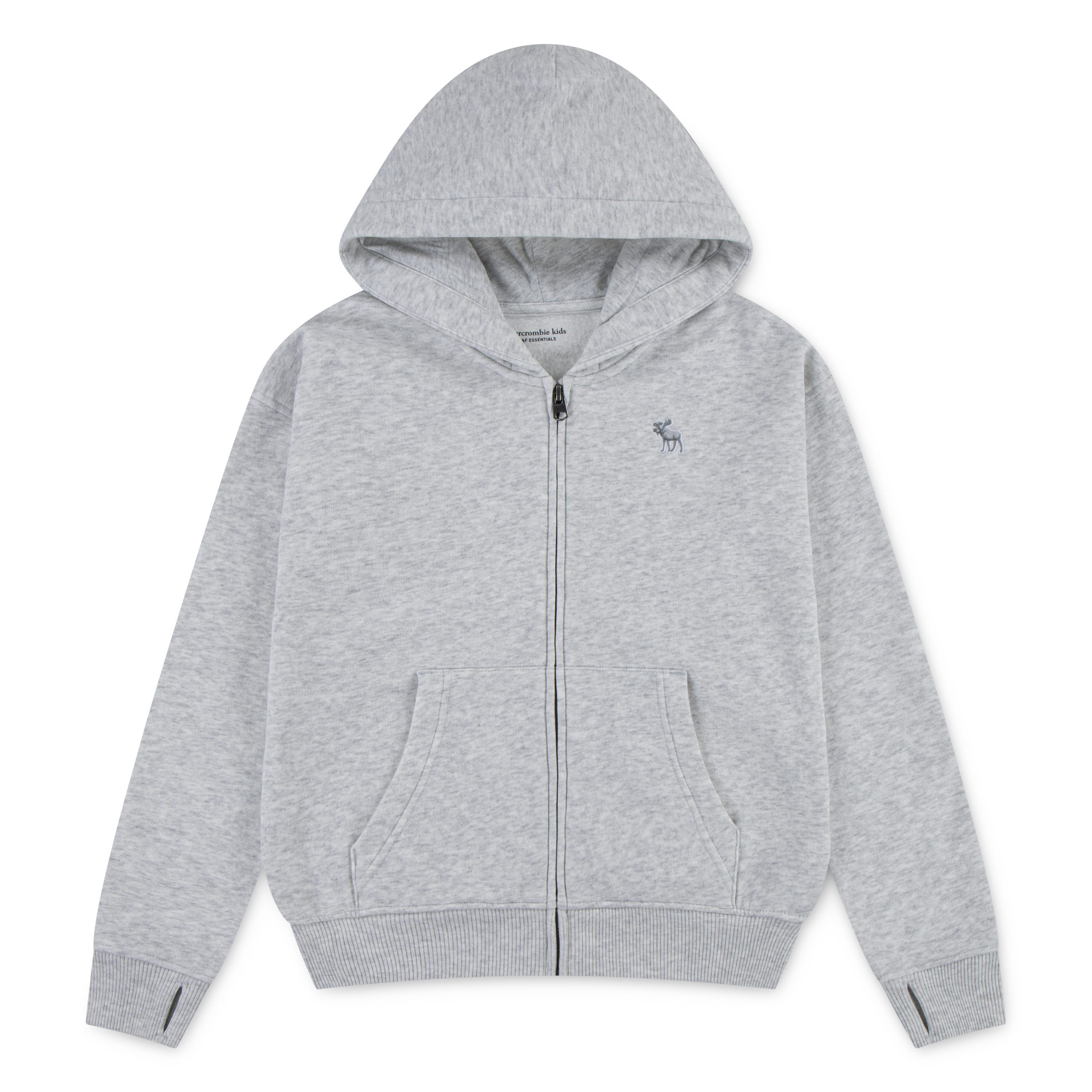 Abercrombie Kids Kapuzensweatjacke AFB ESSENTIALS FULL ZIP mit Logo-Stickerei, for boys