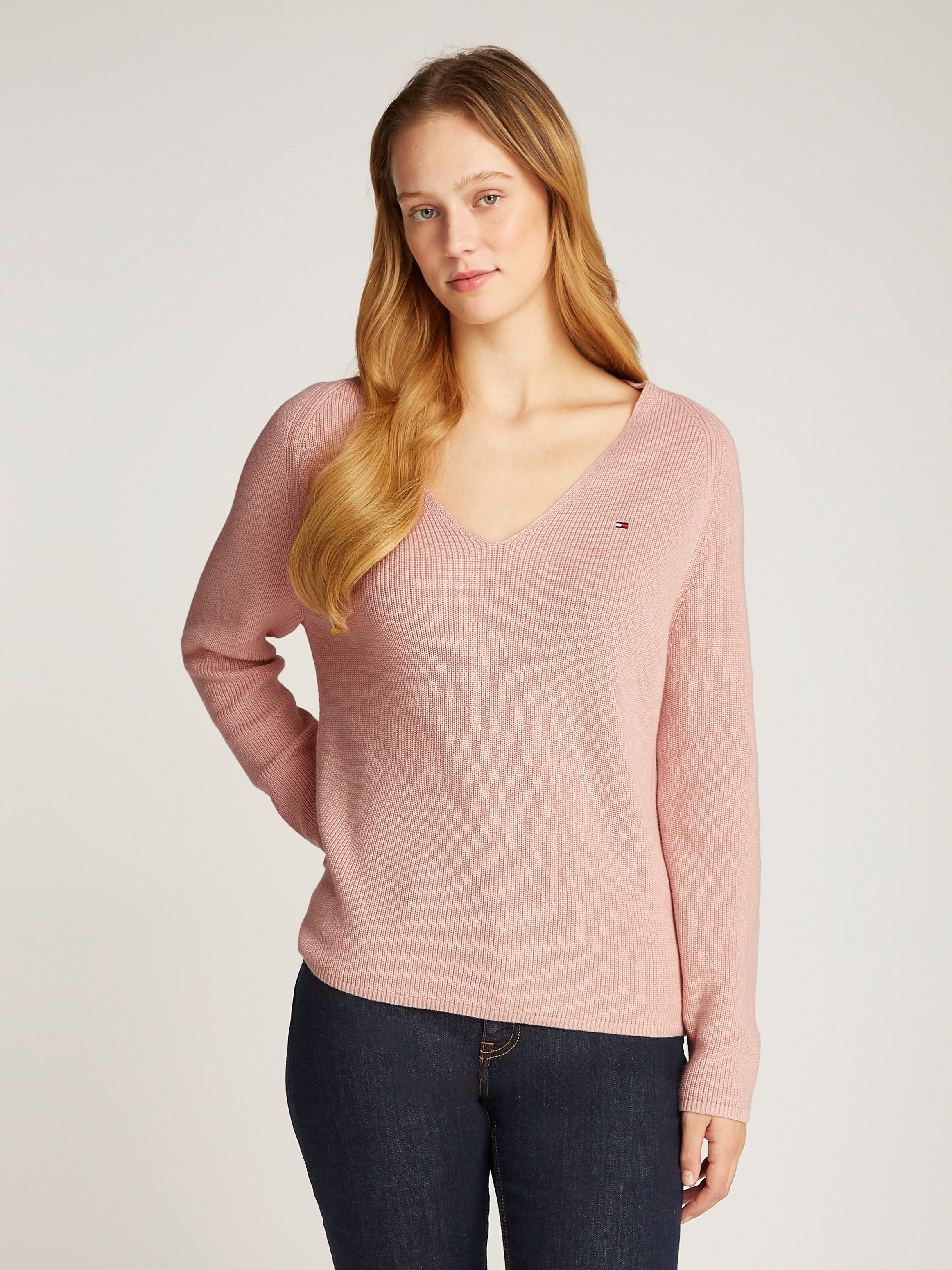 Tommy Hilfiger Strickpullover CO CARDI STITCH günstig online kaufen