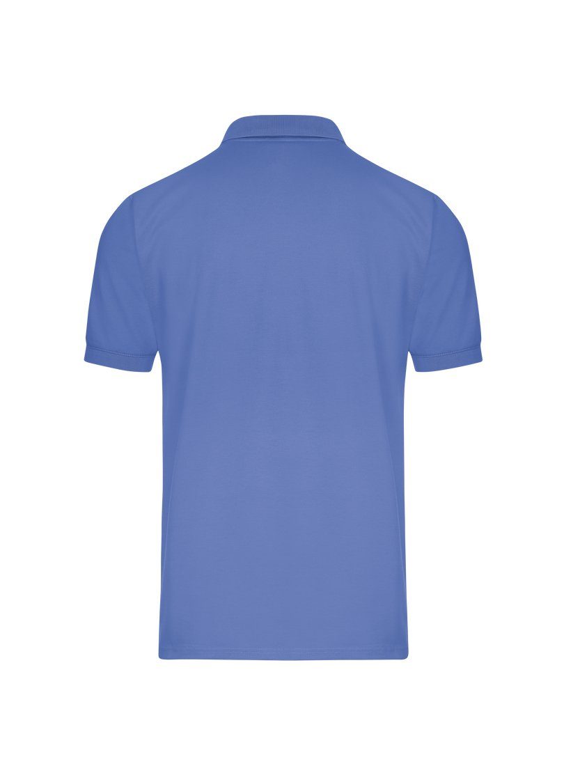 Trigema Poloshirt TRIGEMA mit lavendel Brusttasche Polohemd